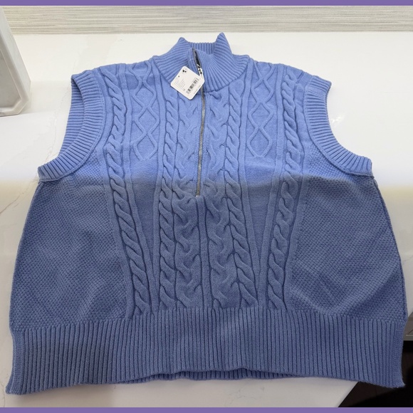 Free People Lizzy Half Zip Vest - Picture 1 of 6